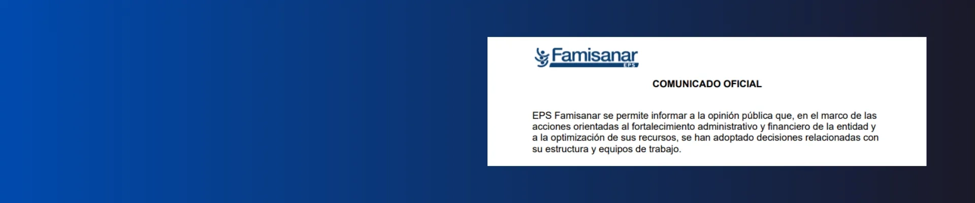 banner comunicado oficial