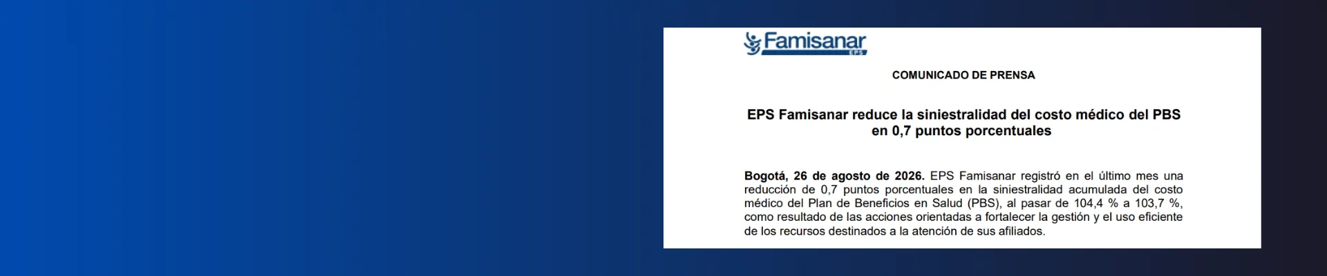 comunicado oficial